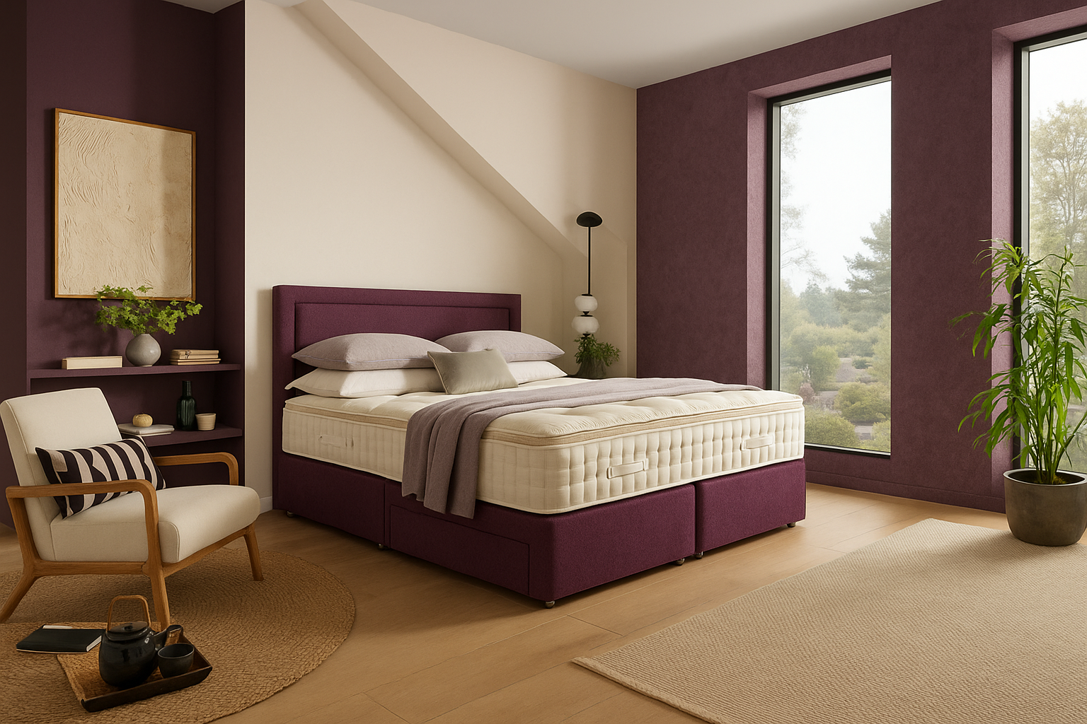 Two joined mattresses with different comfort ratings