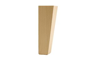 Tapered Natural Wood Leg for shallow divan bases