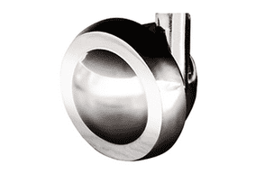 Chrome Castor for deep divan bases