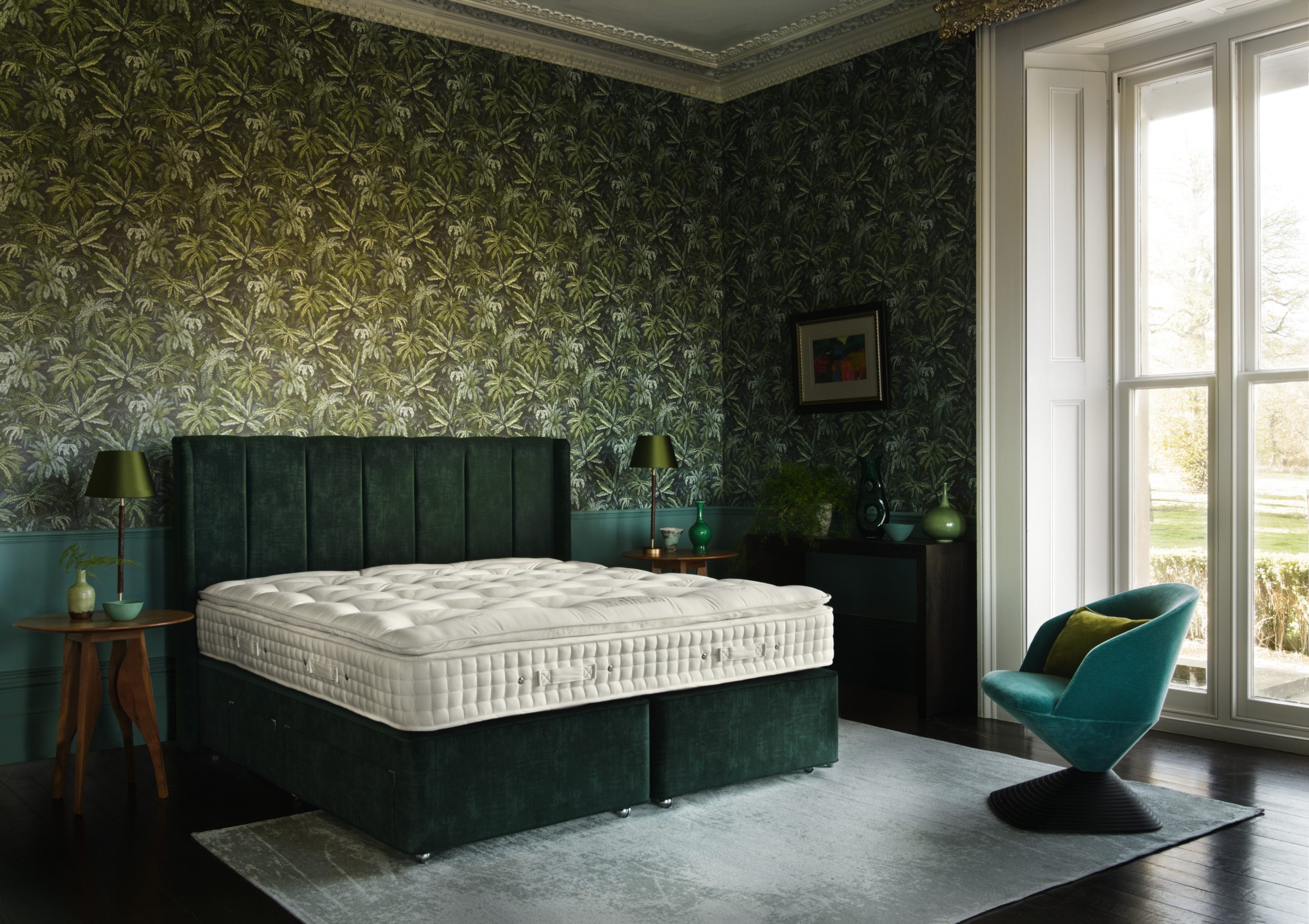 Hypnos Pillow Top Elite side view undressed showing mattress profile